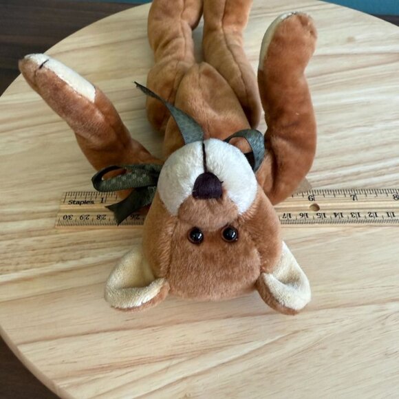 Boyds Bears Vtg Foodle McDoodle Jointed Teddy Bear Tags Green Brown 1999 Retired - Picture 8 of 8